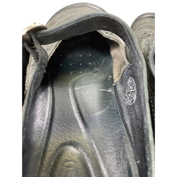 Keen Womens brown black leather Mary Jane sandals shoes size 7 SKU 8900 - Picture 7 of 16